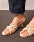 NOHO Hand Embellished Heels with Pearls